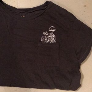 RVCA Dark Charcoal Tee